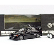 (NOT SEALED) BM CREATIONS 1/64 BM64B0279 MITSUBISHI LANCER EVO IV BLACK