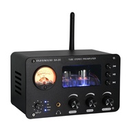 Sound Amplifier Tube Preamplifier 2 Channel HiFi Bluetooth Amplifier 6H3N Tube Preamp for Speaker Au