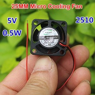 2510 Brushless Fan 0.5W DC 4V 5V 7.4V 25X25X10MM Silent Oil Bearing UAV CPU Raspberry Pi Mini Coolin