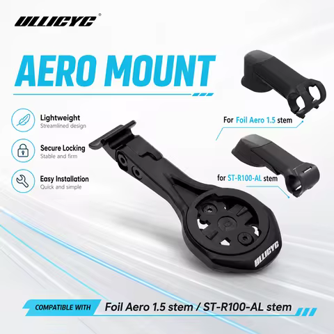 ULLICYC Computer Mount for SCOTT SYNCROS FOIL AERO 1.5 STEM/ST-R100-AL STEM for Garmin1050 Wahoo Gia