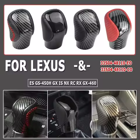 Leather Automatic Transmission Gear Shift Knob For Lexus ES GS-450H GX IS-300 NX-300H RC-300 RX-350 