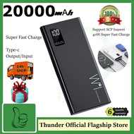 66W Mini power bank 20000mAh With 2 USB Portable charger Type c powerbank fast charging For iphone