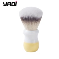 YAQI Naicha （Milk tea） Synthetic Hair Mens Wet Shaving Brush Men Shaving Products Travel Shaving Bru