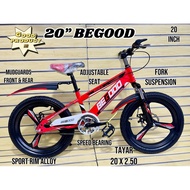 BEGOOD HTG  BASIKAL 20 INCI/20 INCH BICYCLE/BASIKAL KANAK/UMUR 7-10 TAHUN/BASIKAL BUDAK/BASIKAL MTB