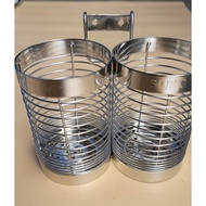 Ống Thưa Đựng Đũa Muỗng Giá Để Đũa Thìa Đủ Loại Inox cao cấp 304 dạng tròn . Loại 1 ngăn 2 ngăn 3