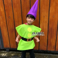 Flannel Dwarf Costume for Adults and Children, Gnome Art Stage Costume Snow White 7 Dwarf Adult Kids