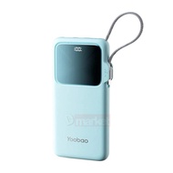 【3C Certified】Yoobao Q13 10000mAh Powerbank 22.5W Fast Charging Power Bank Yoobao PDL10 Built-In Cab