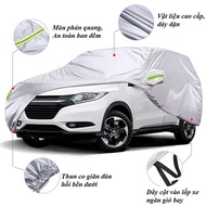 [Weight Thick Canvas] 7-Seater Car Canvas Car Sunshade 3-Layer Thick Car Cover 130G / M2 Waterproof 