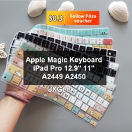 Keyboard Cover Apple Magic Keyboard Protector Skin Ipad Pro 12.9 11 2020 Without Touch A2450 with Touch 2449