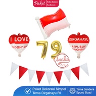 Republic of Indonesia Anniversary Decoration Package spunboad flag / birthday decoration accessories