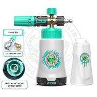 Bình Xịt Tạo Bọt Rửa Xe Jiong WA Chính Hãng – Bản Mới Tháo Nhanh Thay Lõi Dễ Dàng Cổ Ren 28mm Hỗ Trợ