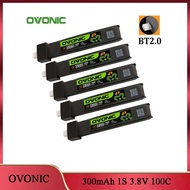 5PCS OVONIC 1S/2S Lipo Battery 350/450/550/650mAh BT2.0/PH2.0/XT30 Plug for FPV Racing Drone RC Quad