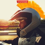SMARTSIMPLE Motorcycle Helmet Wig Cuttable Decoration Helmet Decorations Cockscomb For Motocross Ful