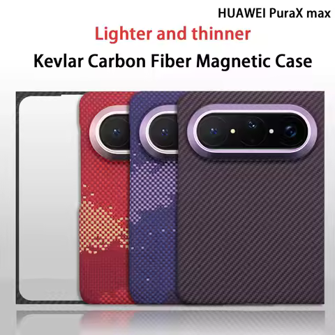 Magnetic Aramid Case For Huawei Pura X Max Flip Phone Back Cover with Magsafe Ultra-thin Lightweight