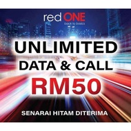 redONE Postpaid Plan UNLIMITED DATA + UNLIMITED CALL to all network - Coverage Celcom