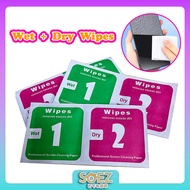 SOEZ Alchohol Pad Wet Dry Wipes Cleaning Cloth for Mobile Phone Tablet PC LCD Screen Dust Paper Dirt Removal 手机清洁 干湿包