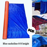 8ft taas Sako Lona MAKAPAL Blue Orange Super Laminated Per Meter sa haba Sako Trapal Lona Tolda