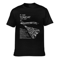 Good Quality F-14 Tomcat F14 Aircraft Aircraft Blueprint Plan Pure Cotton Mens T-Shirt