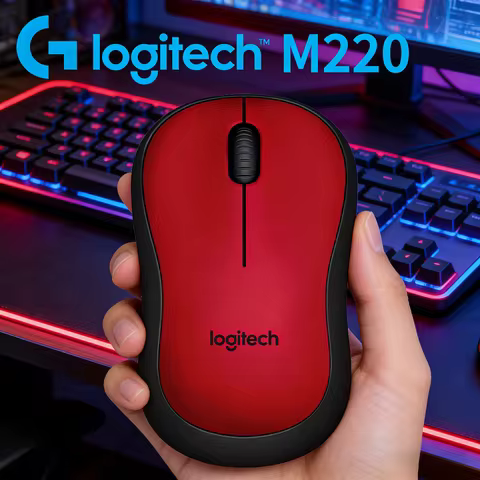 Logitech M220 Wireless Optical Mouse 1000 DPI Silent Buttons for Laptop Desktop