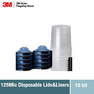 3M™ PPS™ 125-Micron Filter ถ้วยไลเนอร์พ่นสีขนาดมาตรฐาน (10ea/kt) 6 Sealing Plugs Paint Spray Gun Sys