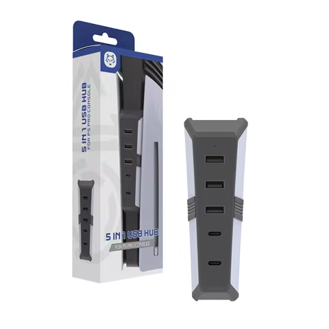 For P5 Pro USB Hub, Aounion HS-P5R007 5-in-1 USB Expansion for PlayStation 5 Pro Console, with USB 3