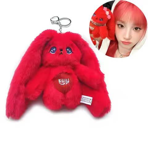 15CM KPOP (G)I-DLE YUQI GIDLE Merch Keychain for Women Men Kawaii Plush Key Ring Pendant Holder Gift