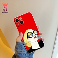 Personalized girl camera protection square edge case for iphone 6/8/7/plus/x/xr/xsmax/11/12/13/14 pr