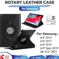 Ryg Samsung Tab A8 Case Samsung Tab A8 Casing X25 T35 T295 P25 Rotary 36 Leather Case Flip Cover Standing