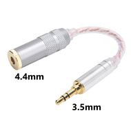 Audio 4.4mm Female to 3.5mm Stereo Male Converter Cable 14cm