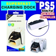 PS5 DuaSense Controller SUPER Fast Charging Dock – PS5 Controller For Slim and Fat Console, PS5 Cont