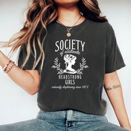 Society of Obstinate Headstrong Girls T-Shirt Jane Austen Women's Short Sleeve Round Neck Casual Clo