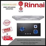 Rinnai RH-S95A-SSVR Slimline Hood + Rinnai RB-93TG 3 Burner Built-in Hob *BUNDLE DEAL - FREE DELIVERY