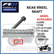 FRG REAR WHEEL SHAFT YAMAHA LC55C / Y100 / Y110/Y125Z / Y110 SS2/LC135 / Y15ZR/ MODENAS KRISS110 STA