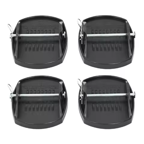 BB-4 PCS Caravan Jack Pads Leveller Wheel Foot Leg Support Jacking Lift Pads Support Stand Black For
