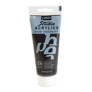 สีอะคริลิค เกรดสตูดิโอ 100ml PEBEO STUDIO ACRYLICS FINE ACRYLIC 100 ML MARS BLACK P831026