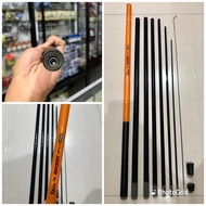 Joran Tegek Murah 300cm - 450cm Quester Rocket Closed Length 60cm FIber Material