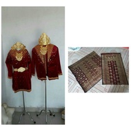 Dijual baju pengantin bludru payet mutiara adat palembang Murah