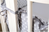 Nordic Stars Design Baby Bed Thicken Bumpers Crib Around Crib Protector Decor