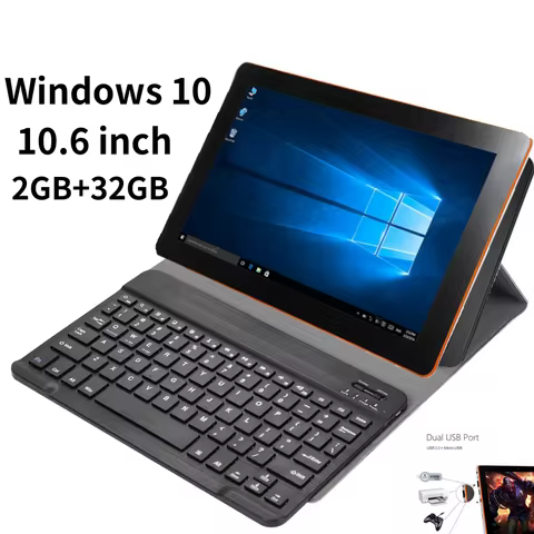 10.6 INCH RAM 2GB ROM 32GB C24 Windows 10 Tablet PC Z3735F 32 Bit 1366 x 768 IPS Screen 6600mAh 1.33