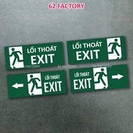 Formex Exit EXIT signs are waterproof for wall decoration, stickers for milk tea shops, coffee shops