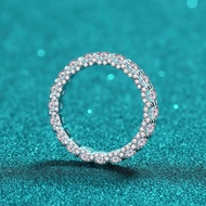 X-259 925 Sterling Silver Women's Index Finger Ring, 2.1 Carat Moissanite (without Certificate)