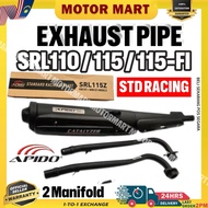 Lagenda 115 Fi SRL110 SRL115 Exhaust Standard Racing APIDO exzos ekzos YAMAHA SRL 110 Z ZR LAGENDA 1