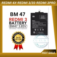 Baterai Battery Batre Xiaomi Redmi 4X Redmi 3/3S BM47 Original