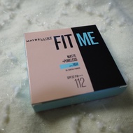 (清屋)MAYBELLINE 美寶蓮 FIT ME! 反孔特霧毛孔隱形防曬蜜粉餅SPF 32 PA+++  「吸油防曬小圓餅」#112 (到期日2028年1月)