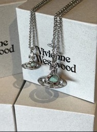 ❌拒絕假貨❌情人節送禮首選💝VIVIENNE WESTWOOD NEW PETITE/TINY ORB NECKLACE薄荷綠色💚