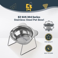 EZPET🐱【EZ SUS 304 Series — Stainless Steel Pet Bowl】Feeding Bowl Water Bowl Bekas Mangkuk Makanan Ku