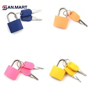 AN.MART Mini Strong Steel Padlo Travel Suitcase Drawer Dormitory Los With 2 Keys MY