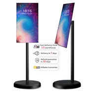 Black 21.5 Inch 4GB+64GB Smart Display  Battery-Power Android Portable TV In-cell Touch Screen Gym G