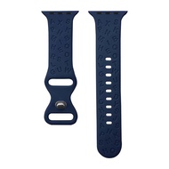 สายซิลิโคนมีตัวอักษร Relief สำหรับ Apple สายนาฬิกาข้อมือ49มม. 44มม. 40มม. 45มม. 41มม. 42มม. 38มม. สร้อยข้อมือซิลิโคน Apple Watch Ultra2 9 8 SE 7 6 5 4 3 2 1สายนาฬิกาข้อมือสำหรับ Apple Watch