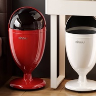 Luxury Design Tall No-Bend Trash Can Easy to Clean Goblet Shaped Trash Can Long-Lasting for Bedroom